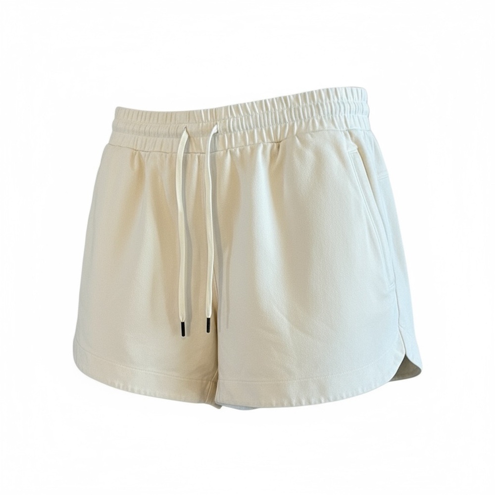 Calia Cream Athletic Shorts Elastic Waist Drawstring large pockets